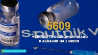 ПРИВИВКУ ОТ НОВОЙ КОРОНАВИРУСНОЙ ИНФЕКЦИИ В АБХАЗИИ СДЕЛАЛИ 5609 ЧЕЛОВЕК